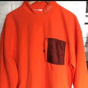Urban Outfitters Mens orange fleece pullover